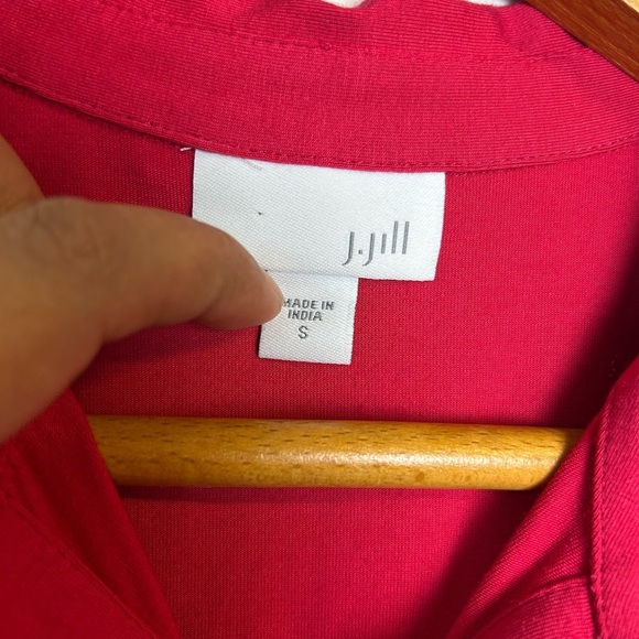 J.Jill Shirt Midi Dress Button Down Size S Pima Modal Cotton Soft Old Money - Picture 10 of 12